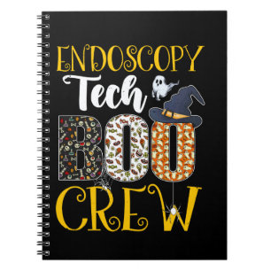 Endoscopy Tech Boo Crew Halloween Nurse Boo Ghost Notebook
