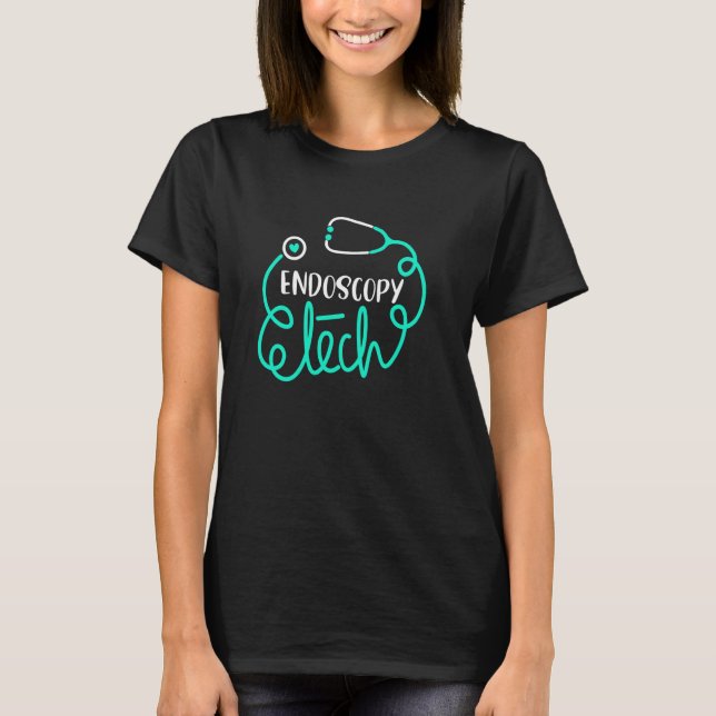 Endoscopy Tech Cute Gastroenterology Technician Te T-Shirt (Front)