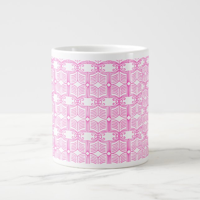 Endpaper Book Pattern  Large Coffee Mug (Front)