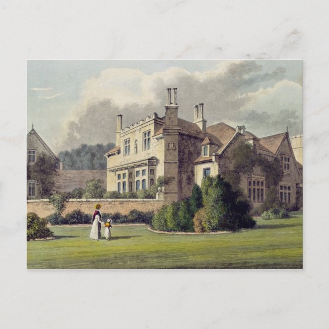 Endsleigh, from Ackermann's 'Repository of Arts', Postcard (Front)