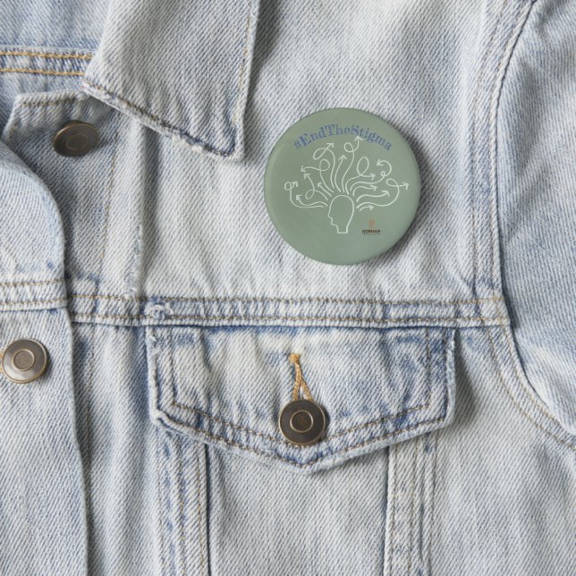 #EndTheStigma Korman Productions YouTube Channel  6 Cm Round Badge (In Situ)