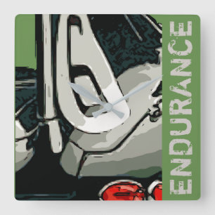 ENDURANCE - FIN #6 SQUARE WALL CLOCK