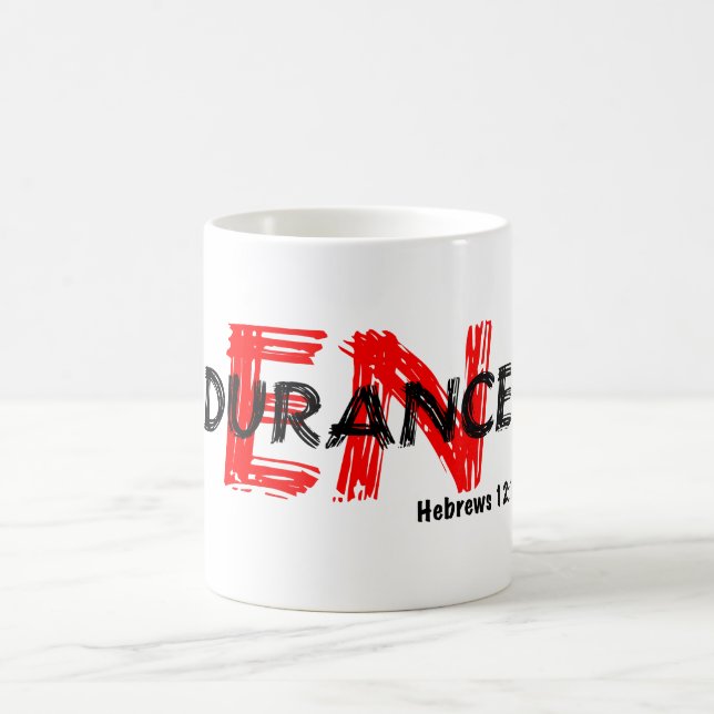 Endurance Hebrews 12:1 Coffee Mug (Center)