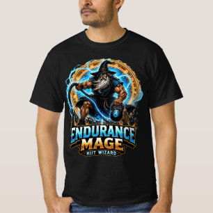 Endurance Mage HIIT Wizard Battle Rope Fantasy Gym T-Shirt