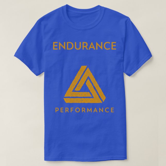ENDURANCE PERFORMANCE Runner athlete fitness train T-Shirt (Design Front)
