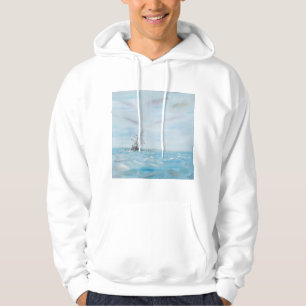 Endurance trapped by the Antarctic Ice. Painted Hoodie