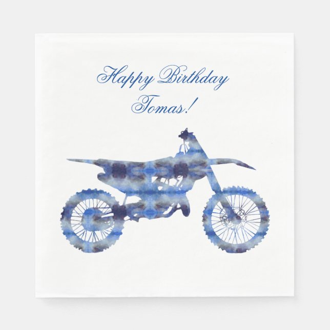 Endure motocross motorbike napkin (Front)