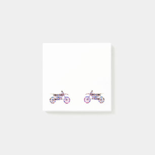 Endure motocross motorbike post-it notes