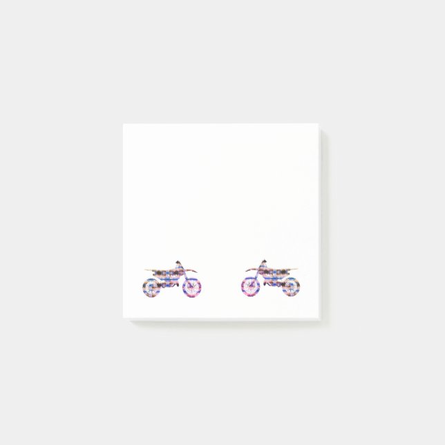 Endure motocross motorbike post-it notes (Front)
