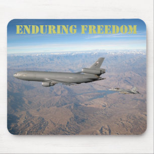 Enduring Freedom a KC-10 refuels an FA-18 Mousepad