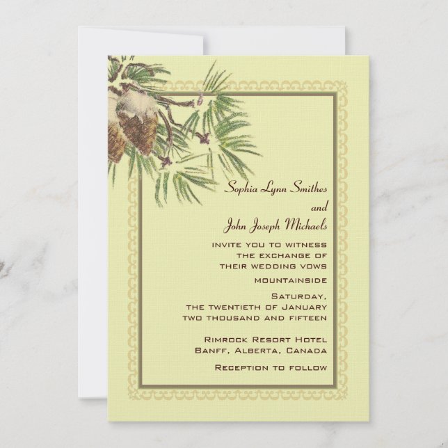 Enduring Wedding Invitation (Front)