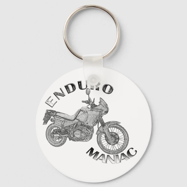 Enduro Maniac - Biker Key Ring (Front)