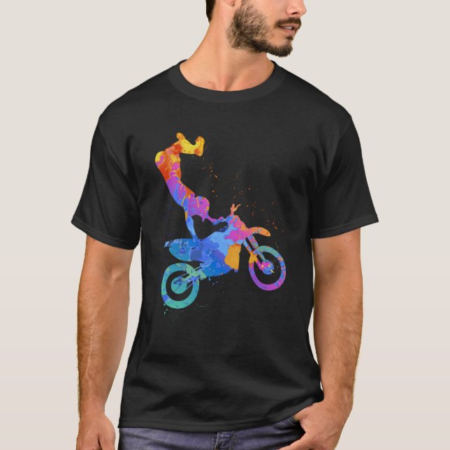 Enduro Motorcycle Graphic T-Shirt (Front)