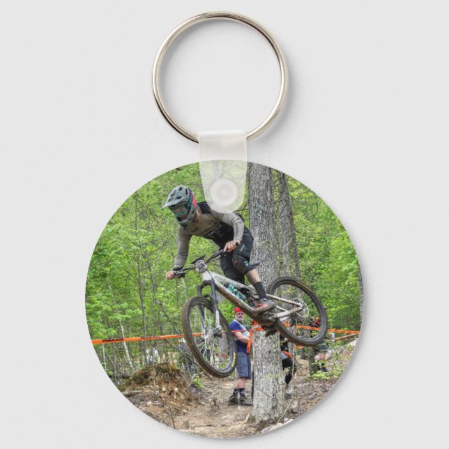 Enduro Mountain Bike Race Key Ring (Front)