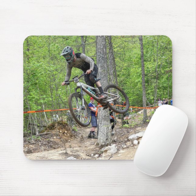 Enduro Mountain Bike Race Mouse Mat (With Mouse)
