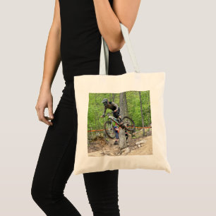Enduro Mountain Bike Race Tote Bag