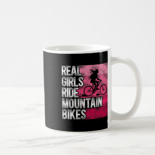 Enduro Mtb Mountain Bike Riding Downhill Girl Retr Coffee Mug