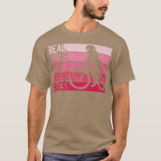 Enduro MTB Mountain Bike Riding Downhill Girl Retr T-Shirt