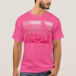 Enduro MTB Mountain Bike Riding Downhill Girl Retr T-Shirt