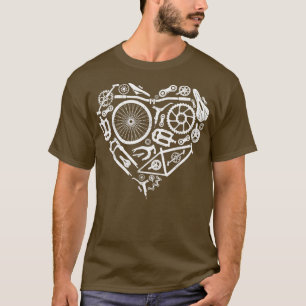 Enduro MTB Mountain Bike Riding Downhill Heart Bik T-Shirt