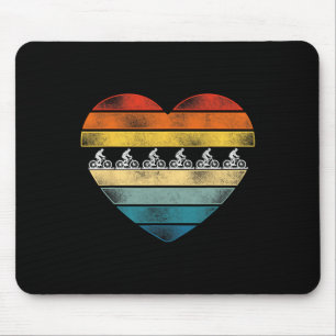 Enduro Mtb Mountain Bike Riding Downhill Heart Ret Mouse Mat
