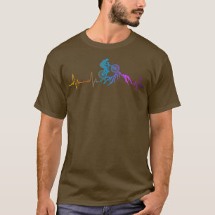 Enduro MTB Mountain Bike Riding Downhill Heartbeat T-Shirt
