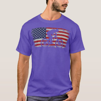 Enduro MTB Mountain Bike Riding Downhill Usa Ameri T-Shirt