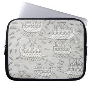 Enemies of the Assyrians taking refuge in ships, p Laptop Sleeve