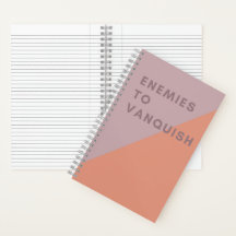 Enemies to Vanquish Funny Pink & Coral Modern