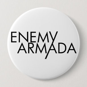 Enemy Armada Black Logo Pin