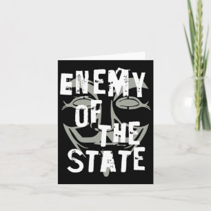 Enemy Of The State Anonymous #resist Card