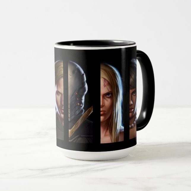 "Enemy One" Character Collage Mug (Front Right)