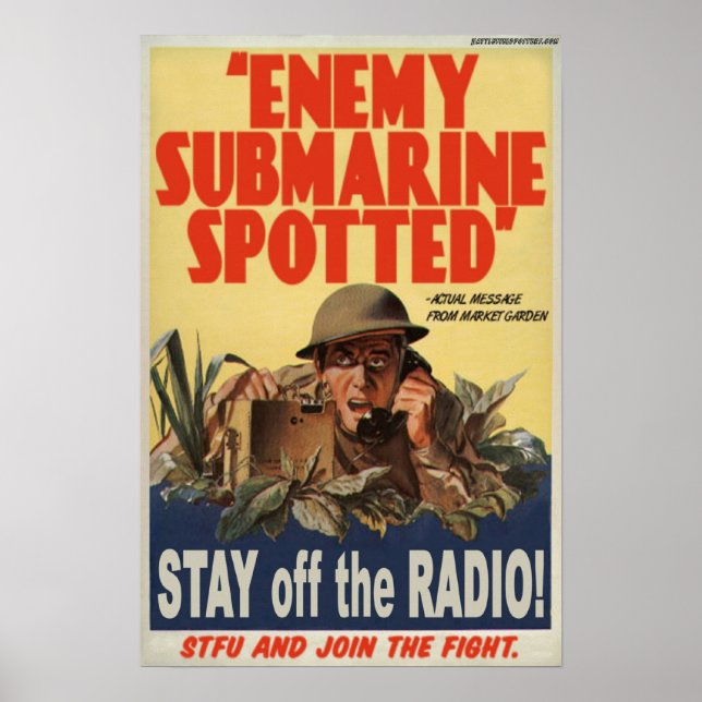 Enemy Submarine Spotted Poster (Front)