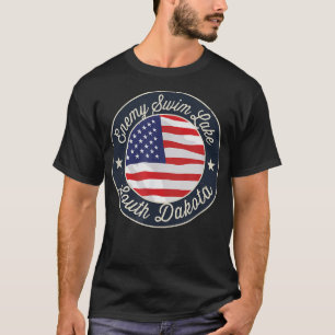 Enemy Swim Lake - Patriotic South Dakota Souvenir  T-Shirt