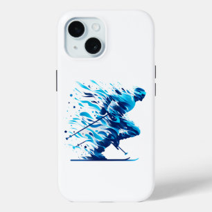 Energetic Blue for Sports Enthusiasts iPhone 15 Case
