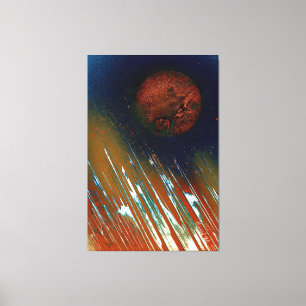 Energetic Bold Light Planetary Canvas Print