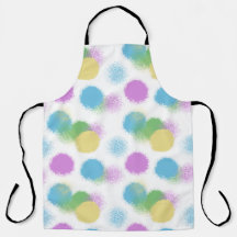 Energetic Candy Colour Abstract Apron