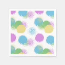 Energetic Candy Colour Abstract Napkins