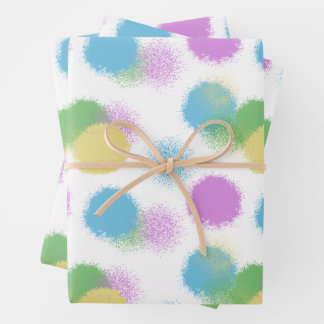 Energetic Candy Colour Abstract Wrapping Paper