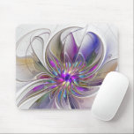 Energetic, Colorful Abstract Fractal Art Flower Mouse Mat<br><div class="desc">A multicolored powerful fantasy flower, 
unique floral Fractal Art.
Design for your mousepad and more.</div>