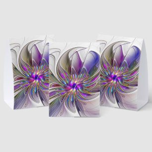 Energetic, Colourful Abstract Fractal Art Flower