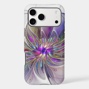 Energetic, Colourful Abstract Fractal Art Flower
