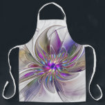 Energetic, Colourful Abstract Fractal Art Flower Apron<br><div class="desc">A multicolored powerful fantasy flower, 
unique floral Fractal Art.
Design for your apron and more.</div>