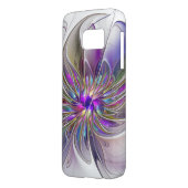 Energetic, Colourful Abstract Fractal Art Flower Case-Mate Samsung Galaxy Case (Back Left)