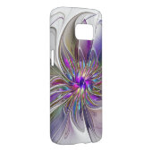 Energetic, Colourful Abstract Fractal Art Flower Case-Mate Samsung Galaxy Case (Back/Right)