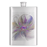 Energetic, Colourful Abstract Fractal Art Flower