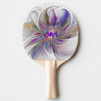 Energetic, Colourful Abstract Fractal Art Flower