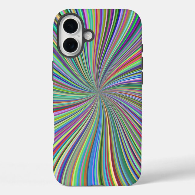 Energetic Colourful Ribbon Sunburst Case-Mate iPhone Case (Back)