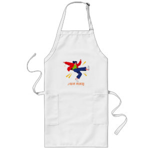 Energetic Dance Move Youth Graphic Long Apron