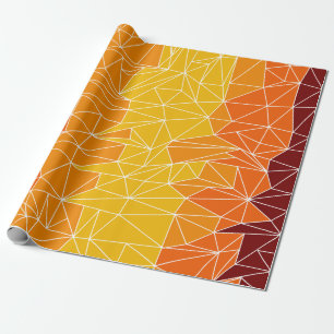 Energetic geometric pattern wrapping paper